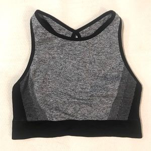 “Spalding” black & Grey sports bra size XL